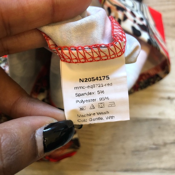 SHEIN Midi Bodycon Cami Patterned Dress - Picture 12 of 12